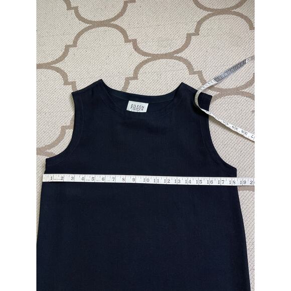 Eileen Fisher Silk Shift Mini Dress in Black, size small - Picture 6 of 9